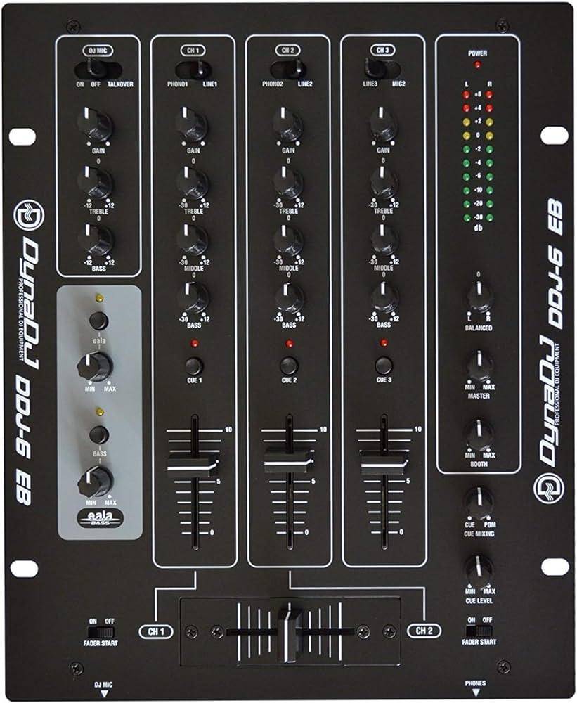Dynatech Ddj-6eb Dj Mixer For Professional Djs zoom image