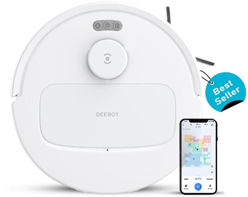 ECOVACS DEEBOT N30 White Robot Vacuum & Mop zoom image