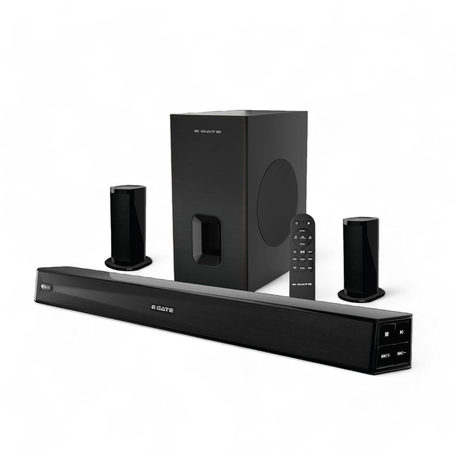 E GATE Phantom 630DW Dolby Audio 540W Soundbar Home Theatre 5.1 Channel Sound bar for TV with Wireless Subwoofer  zoom image