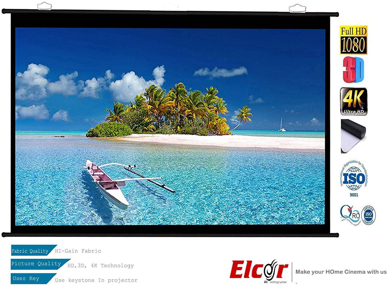 Elcor Map type Projector Screen 120 Inches 6 X 8 Ft zoom image