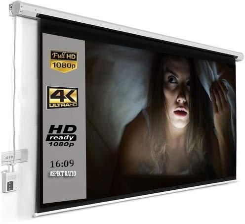 Elcor 77 Inch Diagonal 38 By 67 Inch 16:09 Format Motorised Projector Screen zoom image