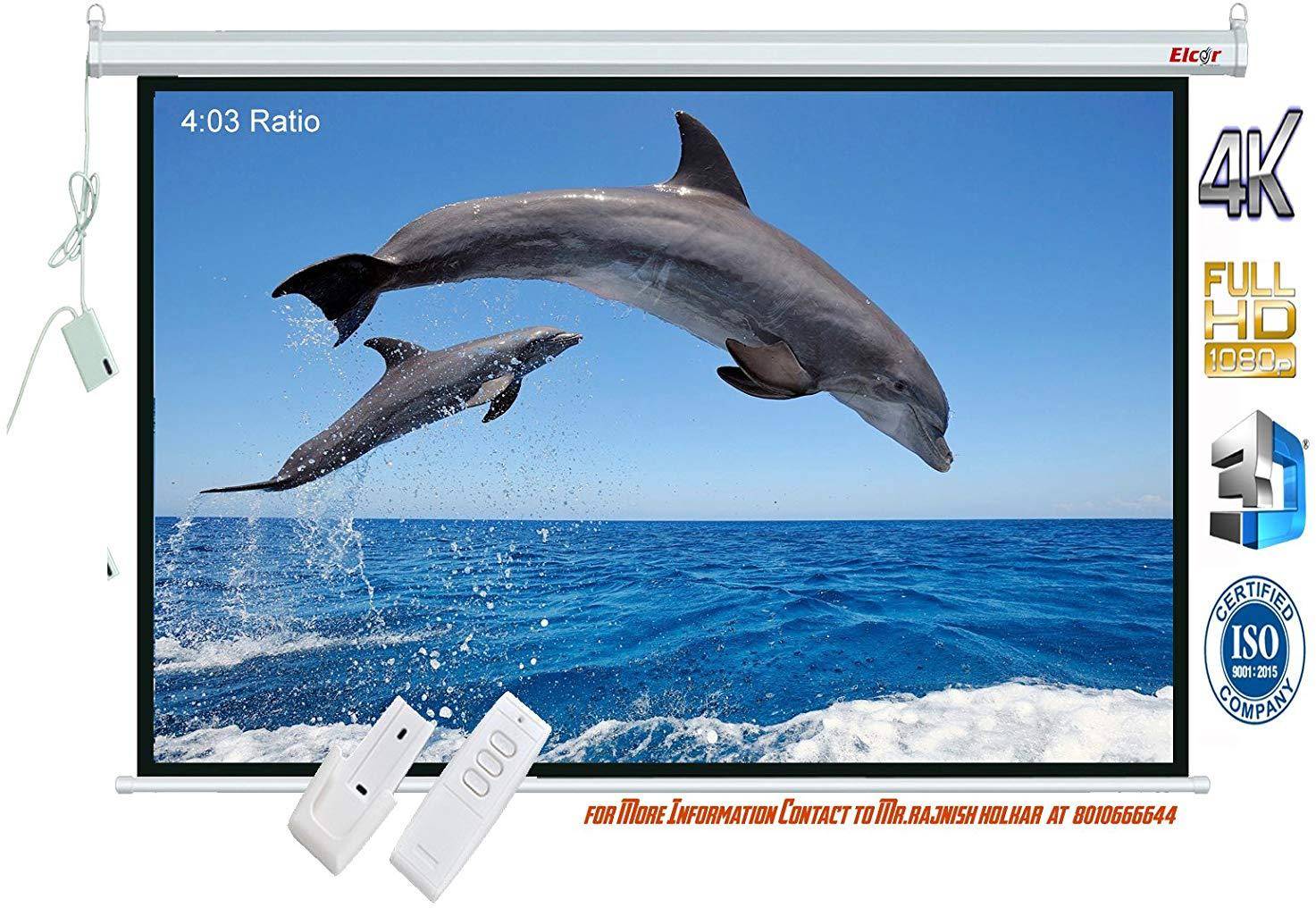 Elcor  5ft X 7ft 100 Inch tripod type Projector Screen zoom image