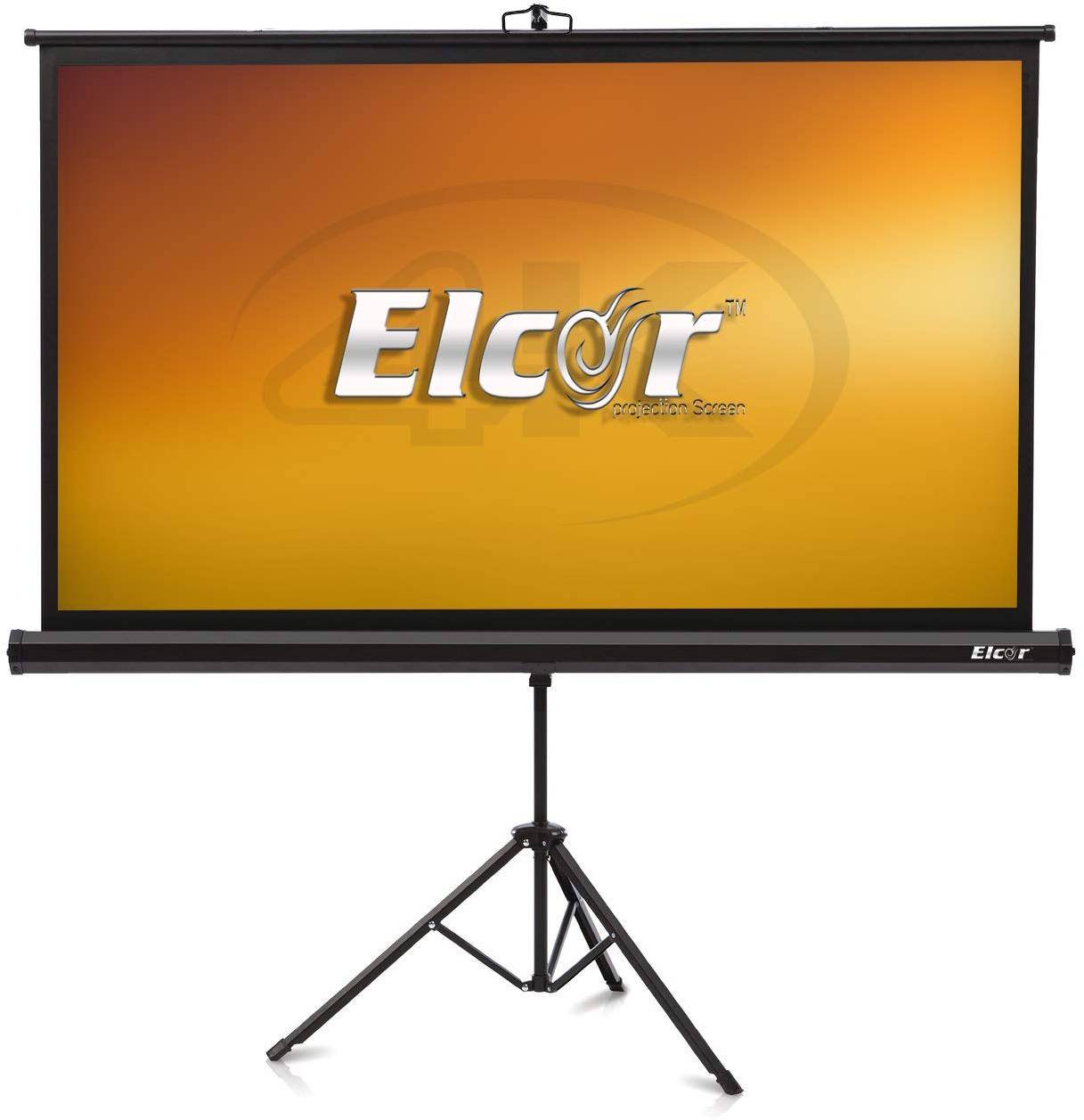 Elcor, Tripod projector screen 92-Inch Diagonal In 16:09 Aspect format In HD/3D/4K technology [Model no.EL-92IN-TPS] zoom image