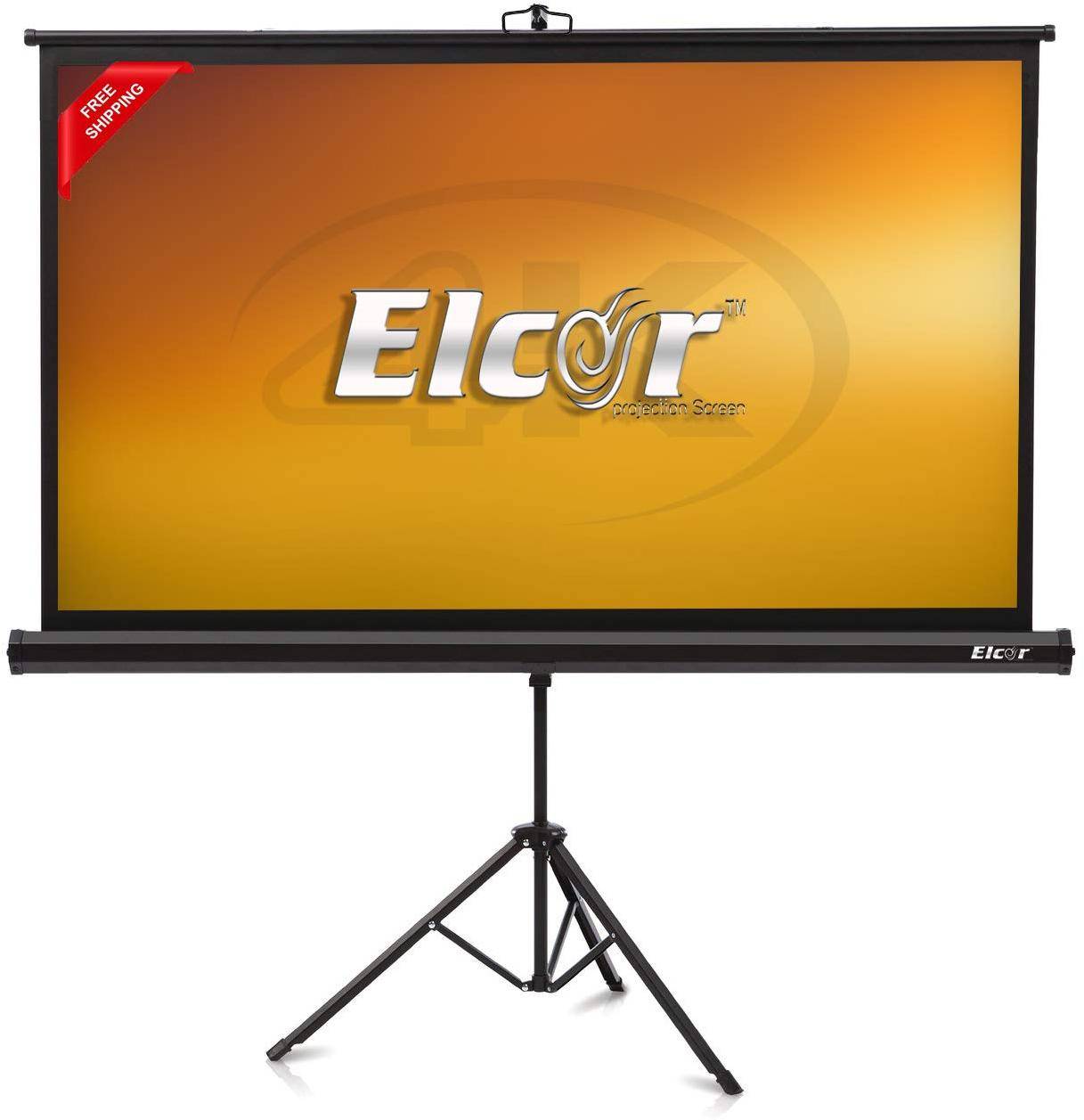 Elcor 4feet By 6feet 84 Inch-diagonal In 4:03 tripod Projection Screen zoom image