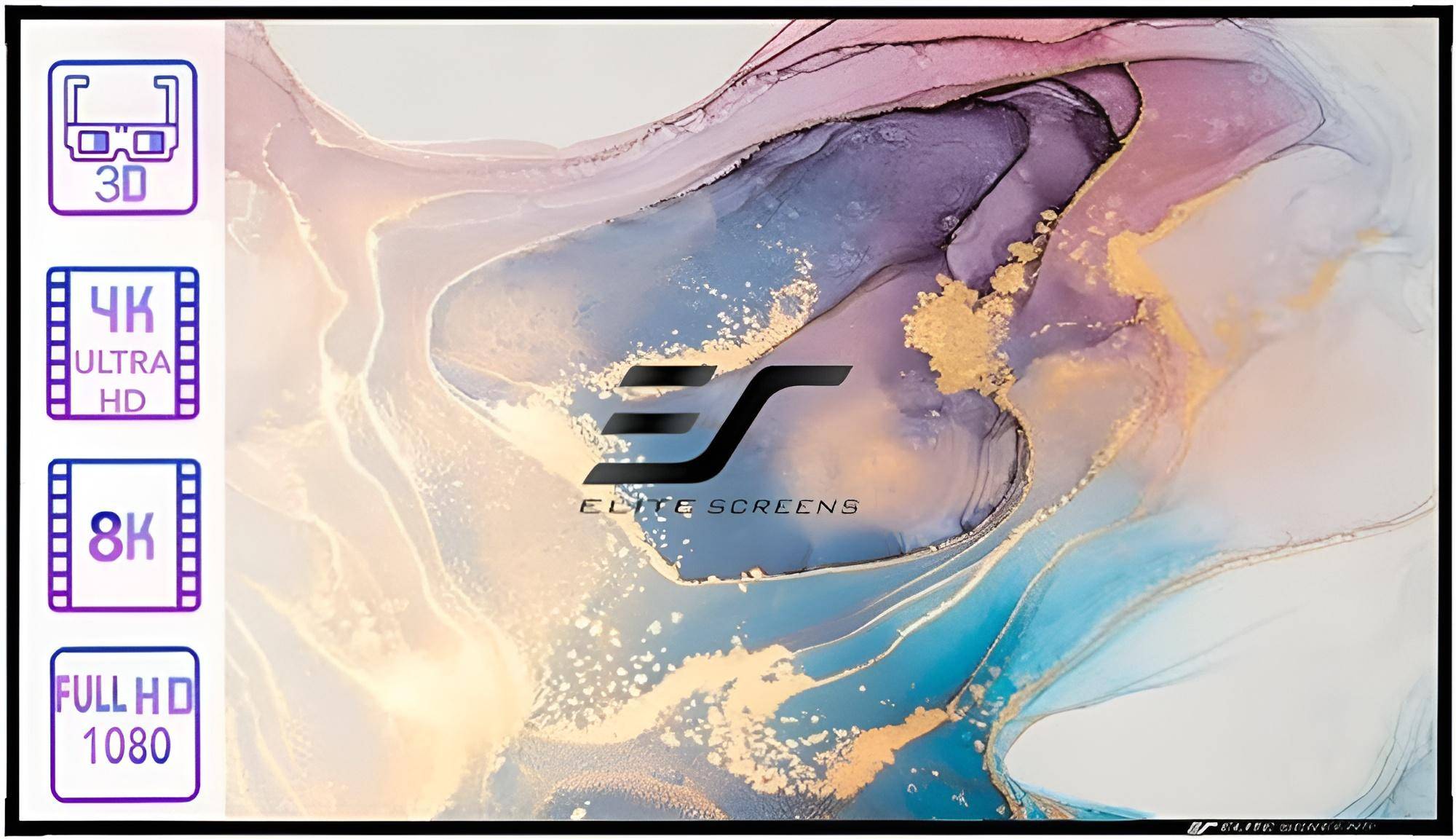 Elite Ar100dhd3 Fixed Frame Projection Screen 100 Inches zoom image