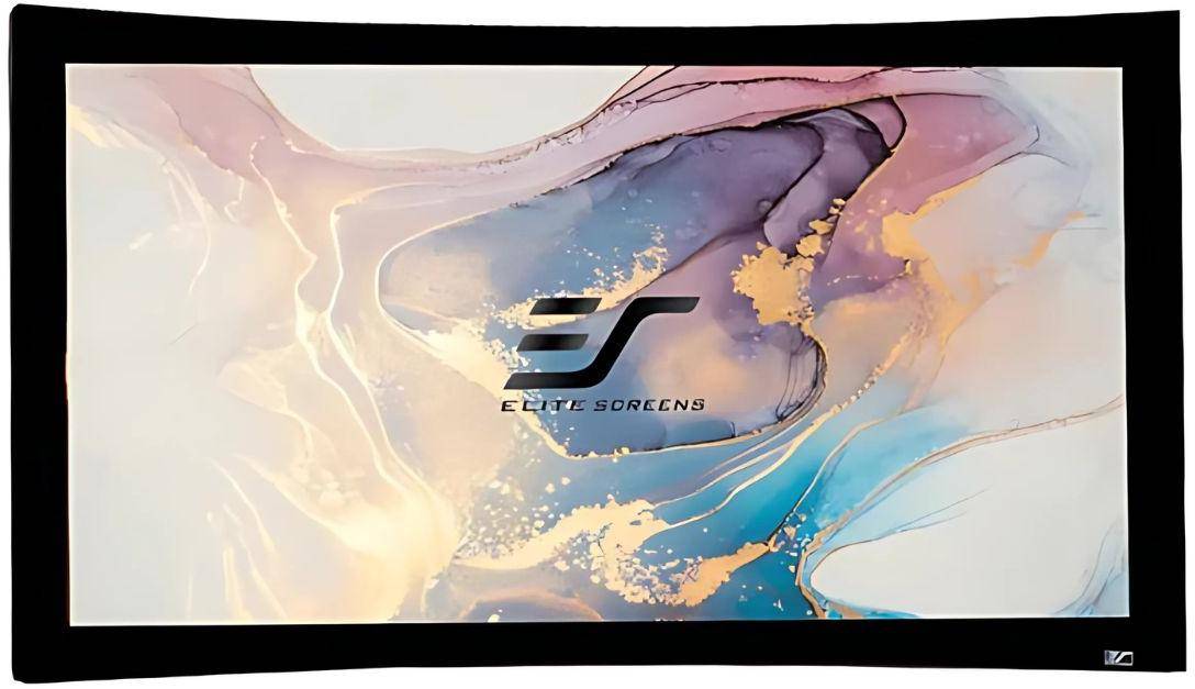 Elite Screens CURVE150WH1 Lunette Series - 150 Inches CineWhite Curve Fixed Frame Projection Screen zoom image