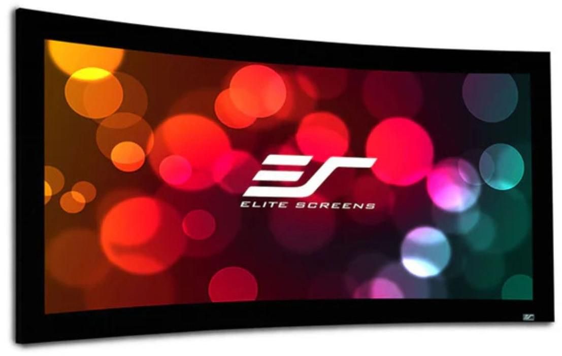 Elite Screens CURVE200WH1 Lunette Series - 200 Inches CineWhite Curve Fixed Frame Projection Screen zoom image