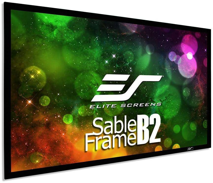 Elite Screens SB135WH2 - 135 Inches Sable Frame CineWhite B2 Series 3D 4K/8K Fixed Frame  zoom image