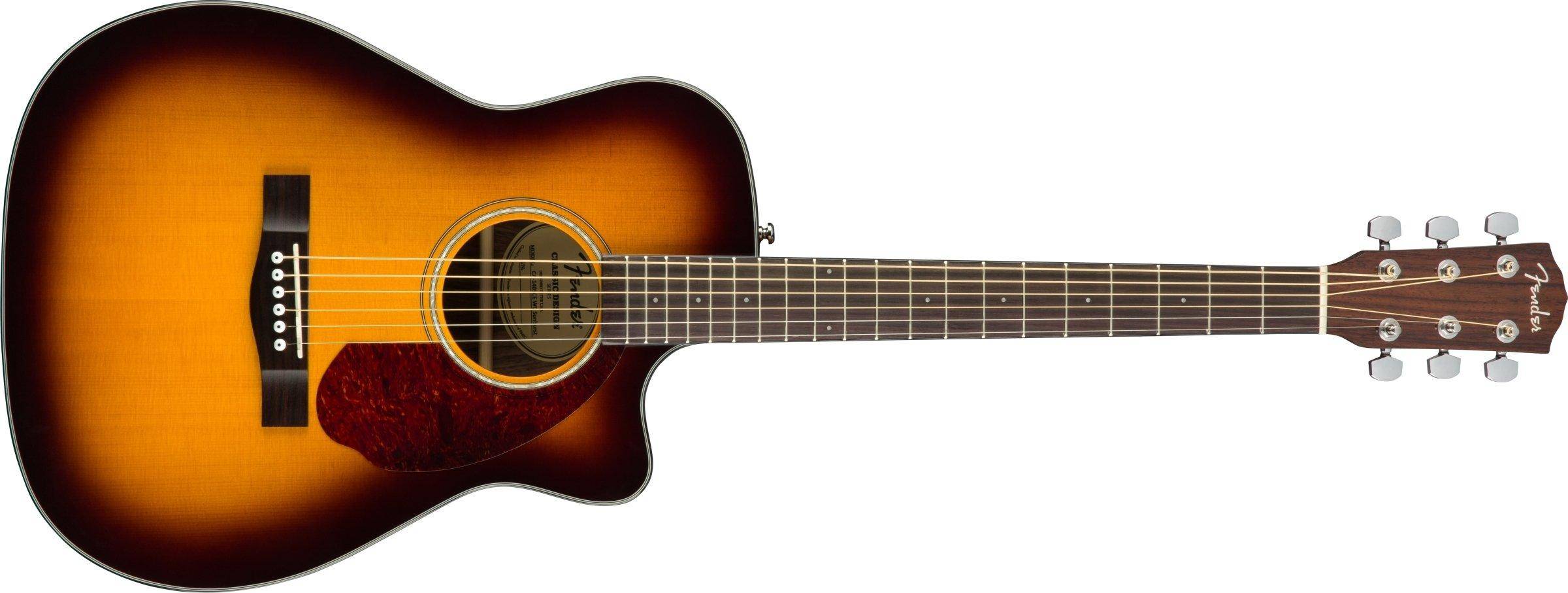 Fender CC-140SCE Concert Single-Cutaway Acoustic-Electric Guitar zoom image