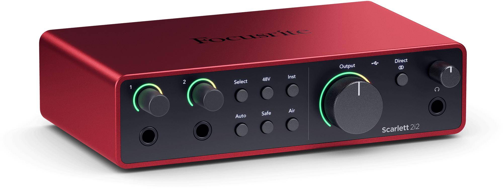 Focusrite Scarlett 2i2 4th Generation usb Audio Interface zoom image