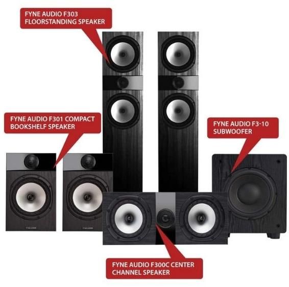 Fyne Audio F303 5.1 Home theatre System zoom image