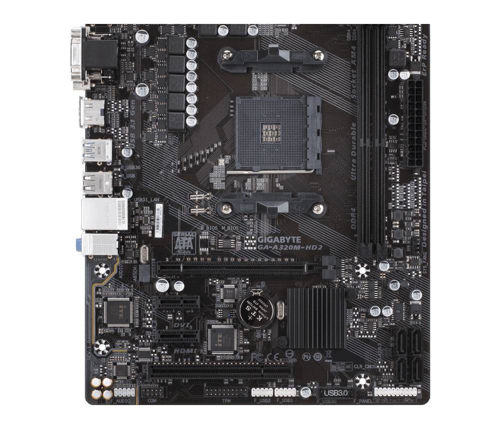 Gigabyte Ga-a320m-hd2 Motherboard zoom image