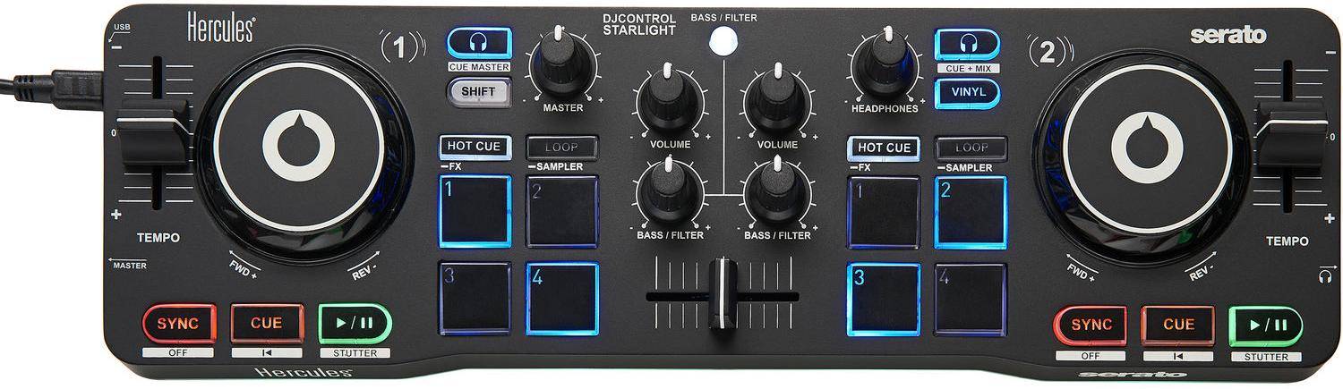 Hercules DJ Control Starlight Portable USB DJ Controller zoom image