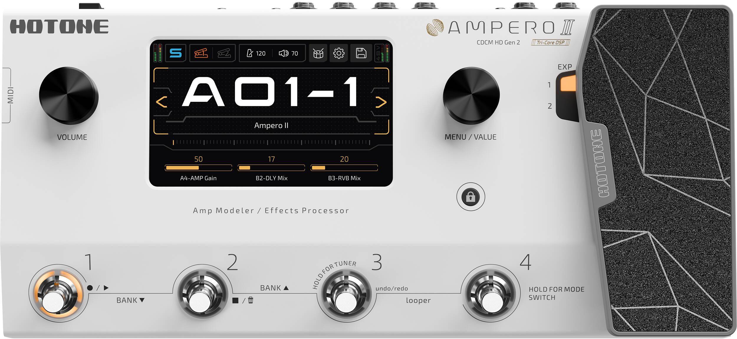 Hotone Ampero II Amp Modeler and Effects Processor zoom image