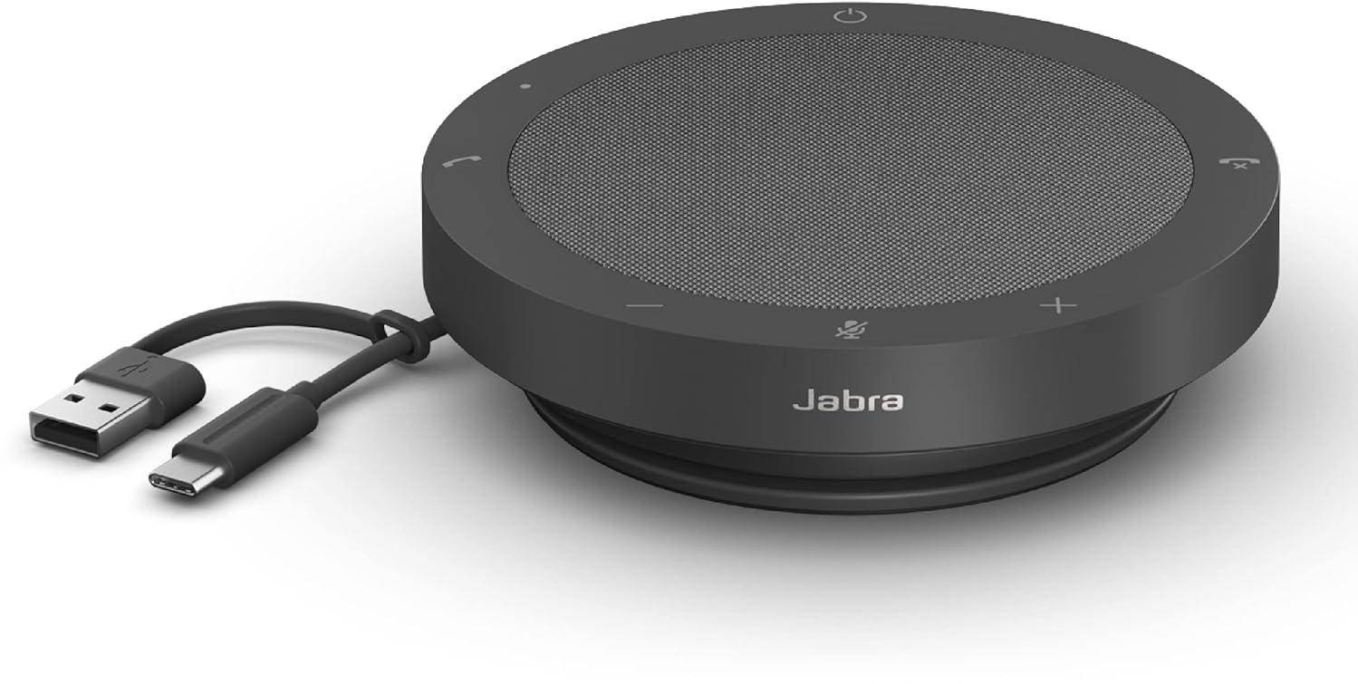 Jabra Speak2 40 Portable Speakerphone 4 Noise-Cancelling Mics, Full-Range 50mm Portable Speaker zoom image