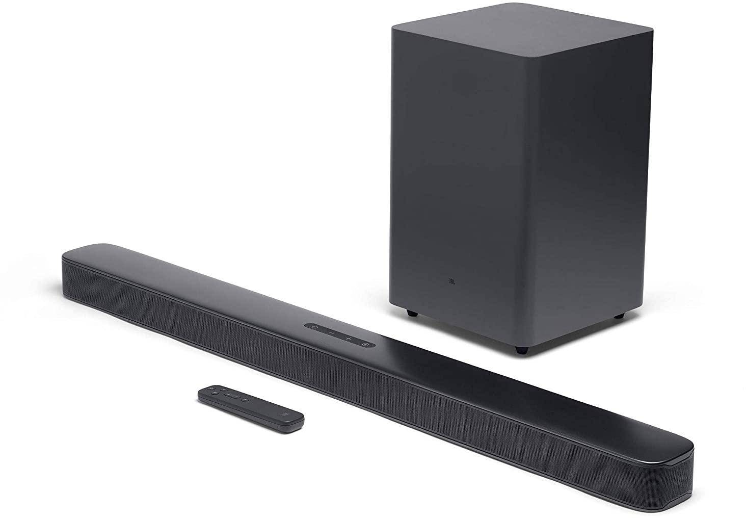 Jbl Bar 2.1 Deep Bass Soundbar With Dolby Digital Wireless Subwoofer (300 Watts) zoom image