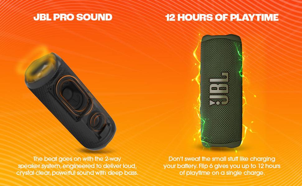 Buy JBL Flip 6 Waterproof Bluetooth Speaker Online in India at