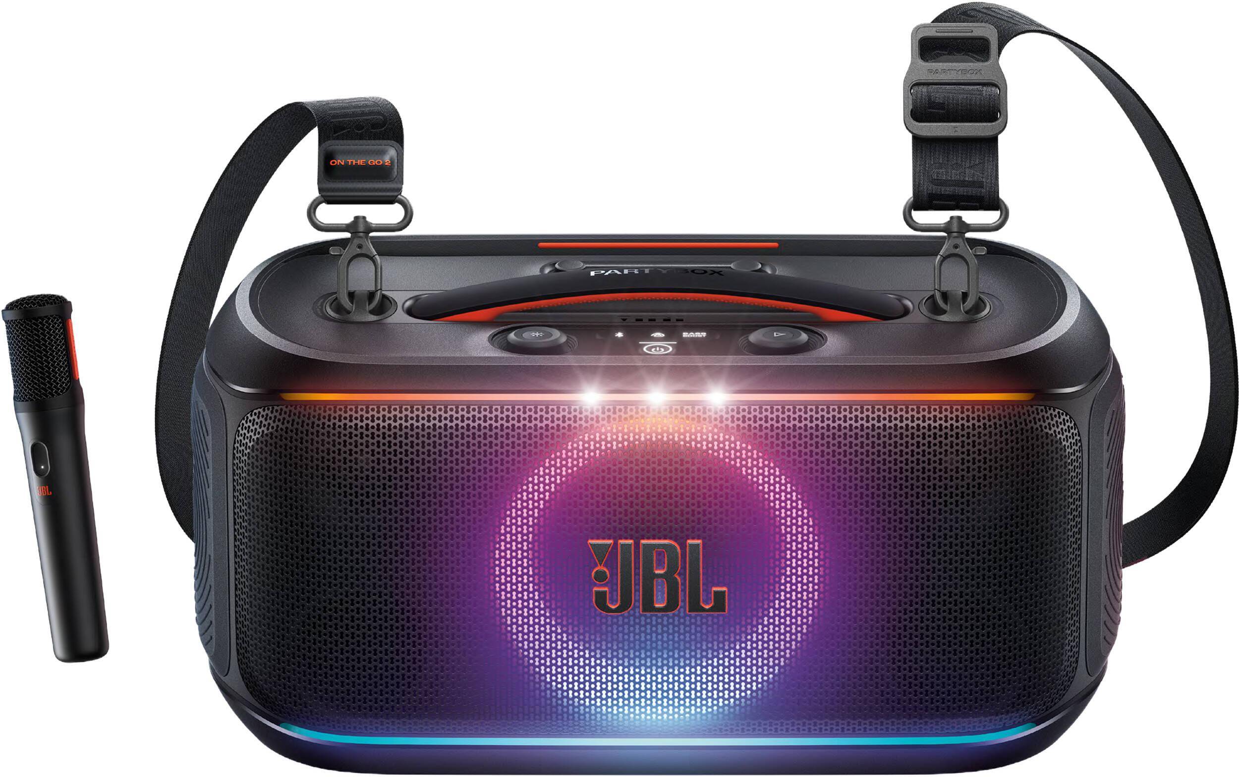 JBL PartyBox On-The-Go 2 Party Speaker with Wireless Microphone zoom image