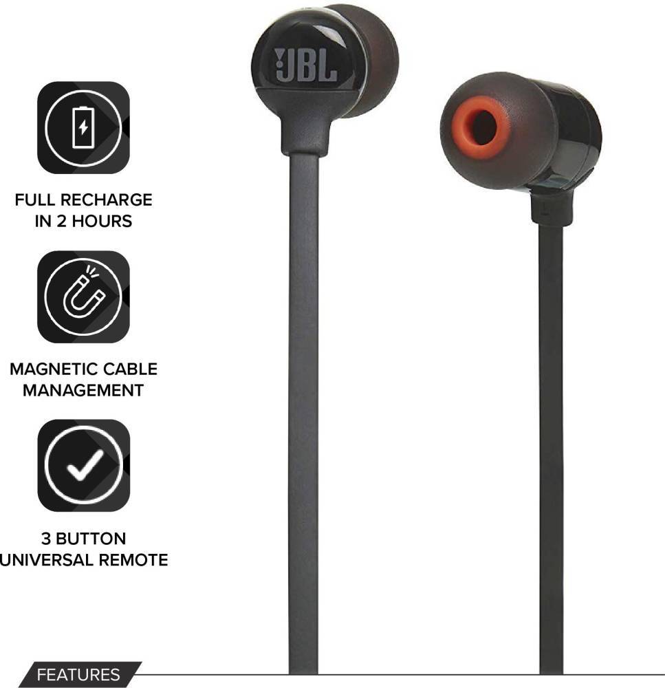 Buy Jbl T160bt Pure Bass Wireless In Ear Earphones Online In India