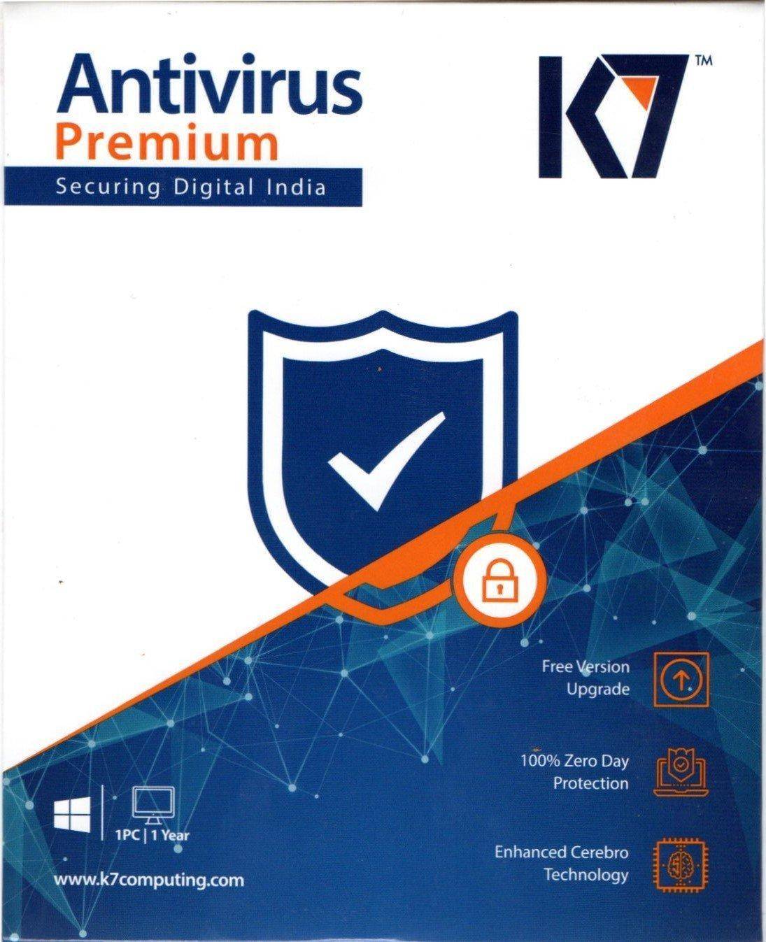 K7 Anti Virus Premium 1 user 1 Year zoom image