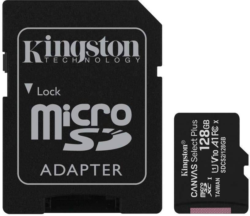 Kingston Canvas Select Plus 128gb Microsd Card With Adapter (sdcs2/128gbin) zoom image