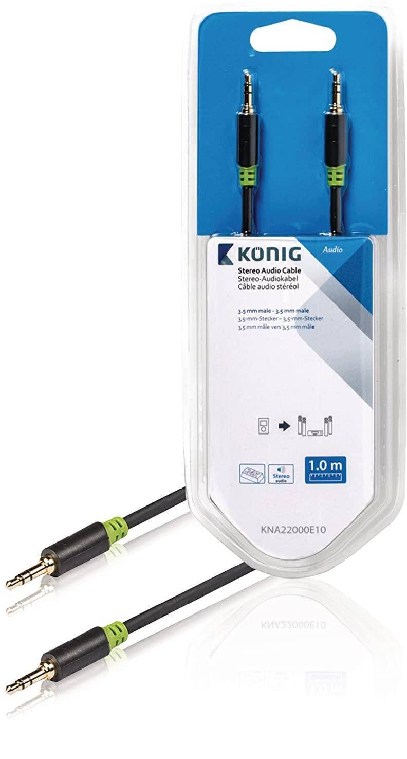 Konig Stereo Audio Cable 3.5 Mm Male -auxilary Cables zoom image