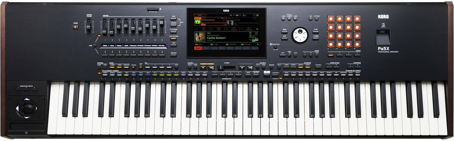 Korg Pa5X-76 76-Key Professional Arranger Keyboard with Free Micro SD Card, Indian zoom image