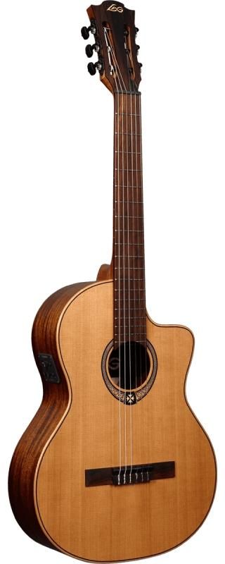 LAG OC170CE Occitania 170 Classical Cutaway Electro-Acoustic Guitar With Bag zoom image