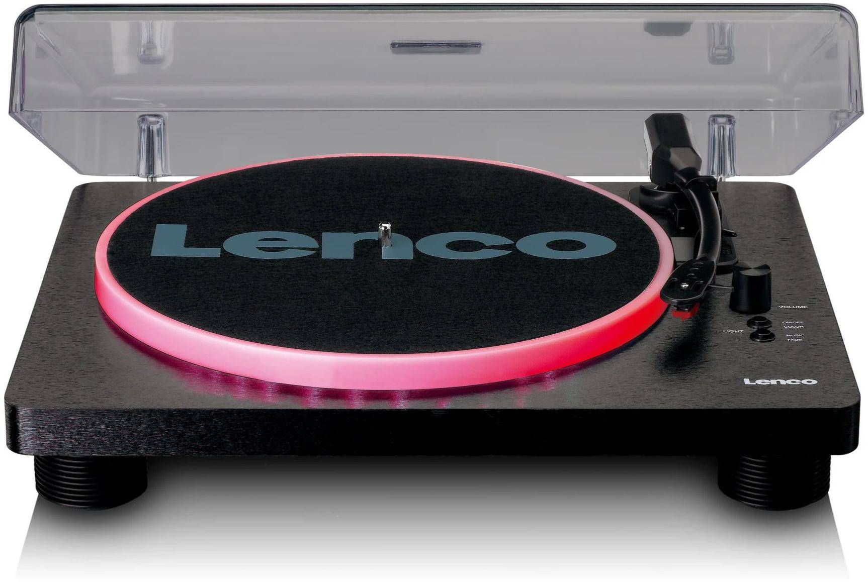 LENCO LS-50LEDBK Record Player with PC encoding Speakers and lights zoom image