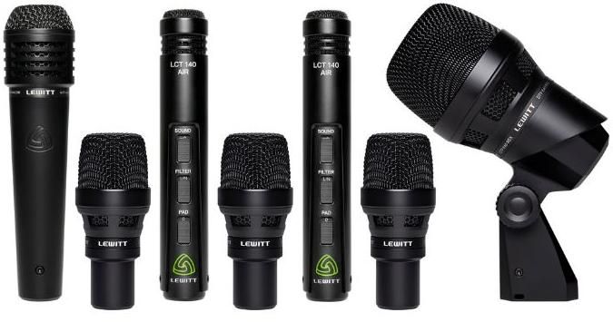 Lewitt Beatkit Pro With 2 Mic Clips And Back-electret & Dynamic Capsules zoom image