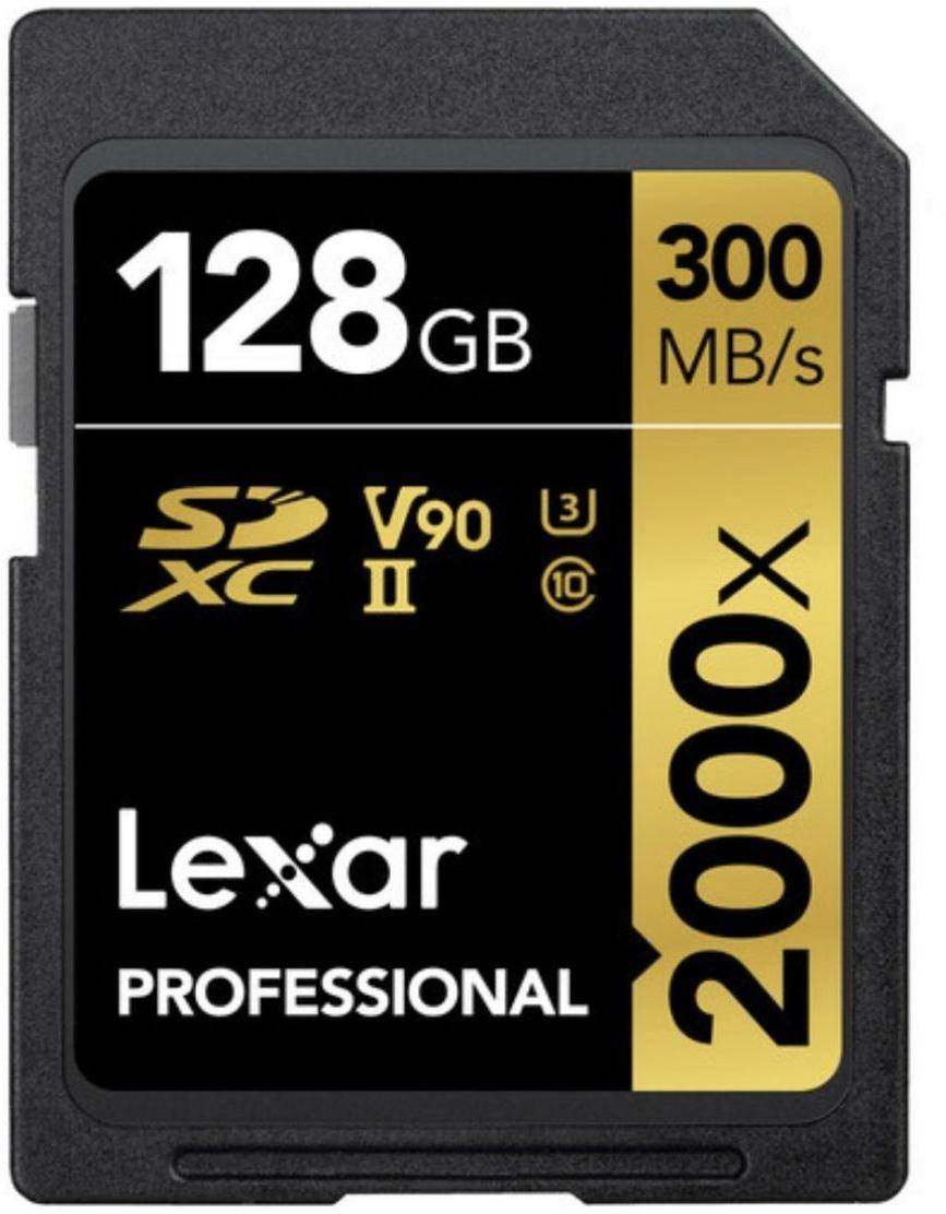Lexar 128GB SDXC UHS-II v90 2000x Memory Card zoom image