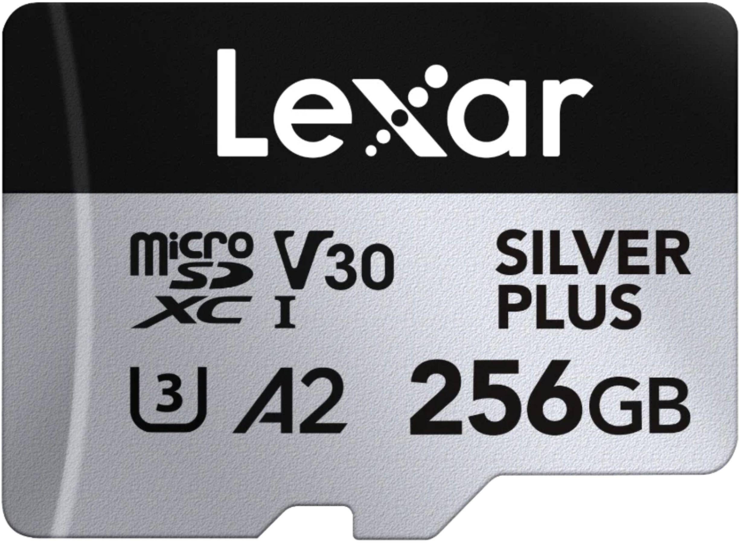 Lexar 256GB MicroSD Silver Plus Memory Card zoom image
