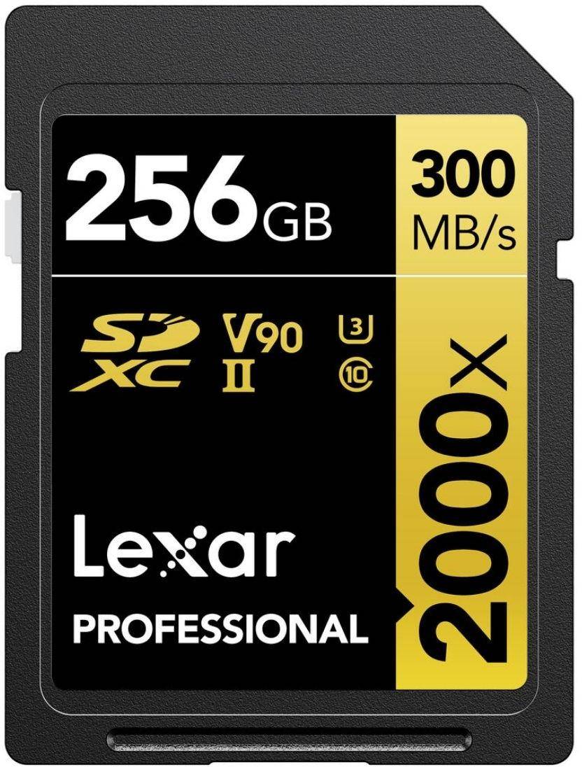 Lexar 256GB SDXC UHS-II v90 2000x Memory Card zoom image