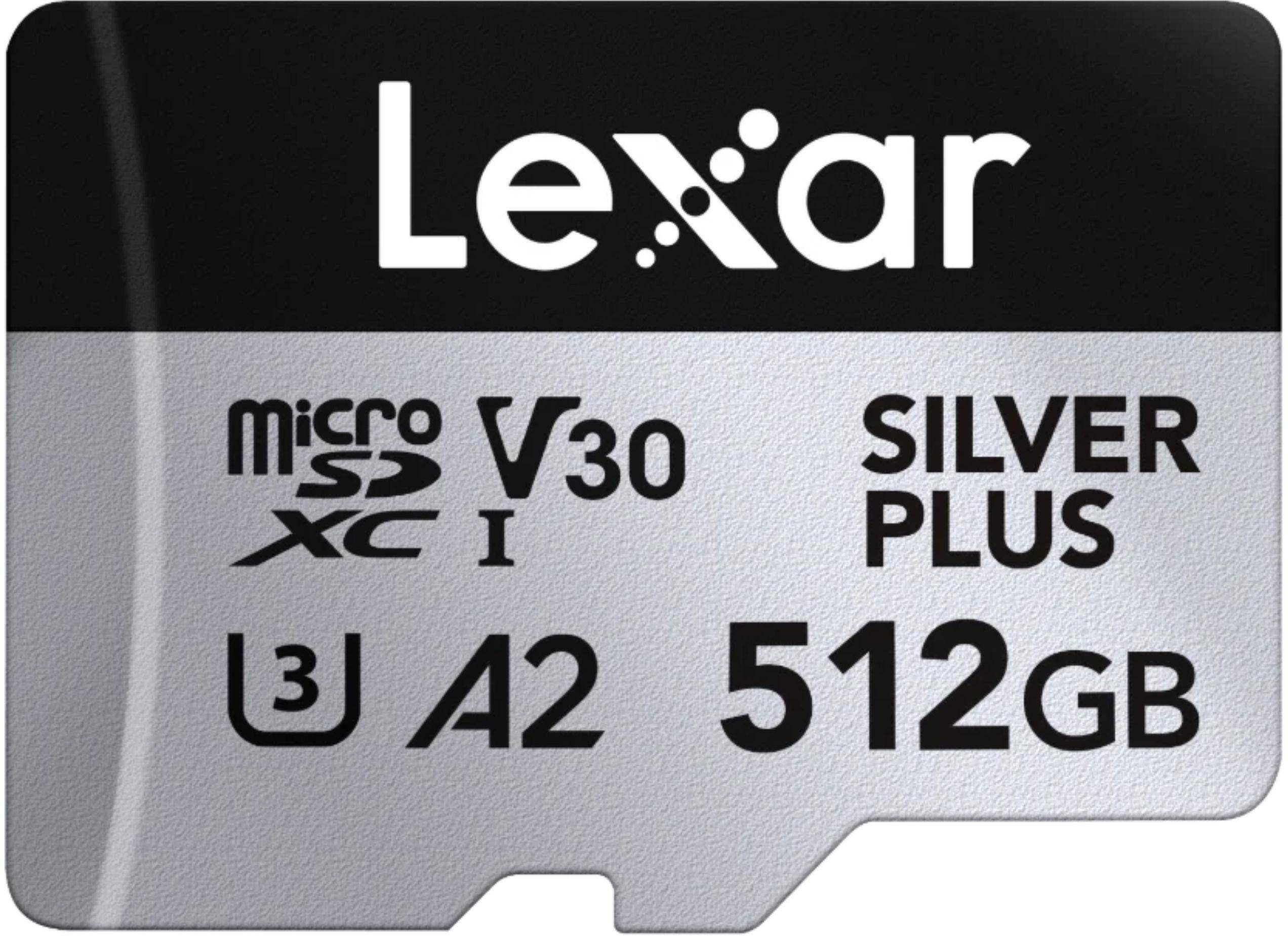 Lexar 512GB MicroSD Silver Plus Memory Card zoom image