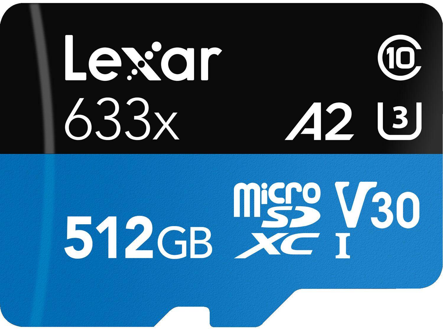 Lexar LSDMI512BB633A 633x 512GB MicroSDXC Class 10 100 MB/s Memory Card  zoom image