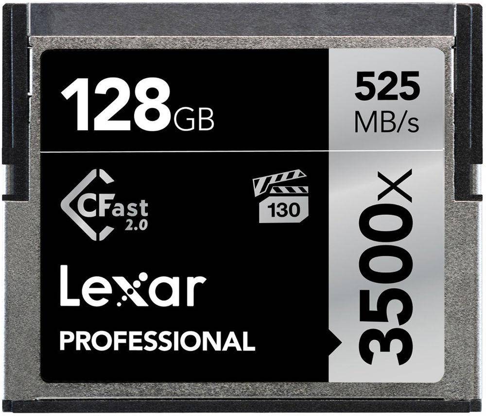 Lexar LC128CRBEU3500 3500X 128 GB Compact Flash Class 10 525 MB/s Memory Card zoom image