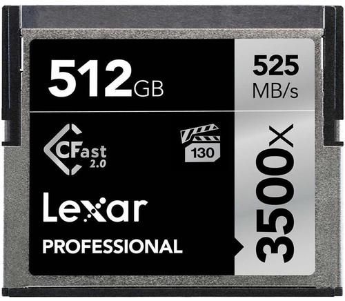 Lexar LC512CRBNA3500 3500X 512 GB Compact Flash Class 10 525 MB/s Memory Card zoom image
