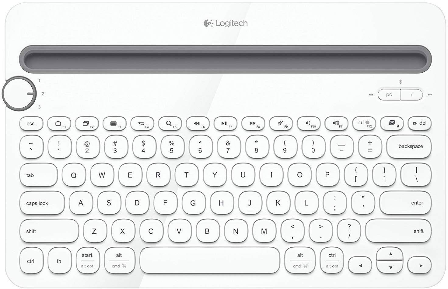 Logitech K480 Multi Device Bluetooth Keyboard zoom image