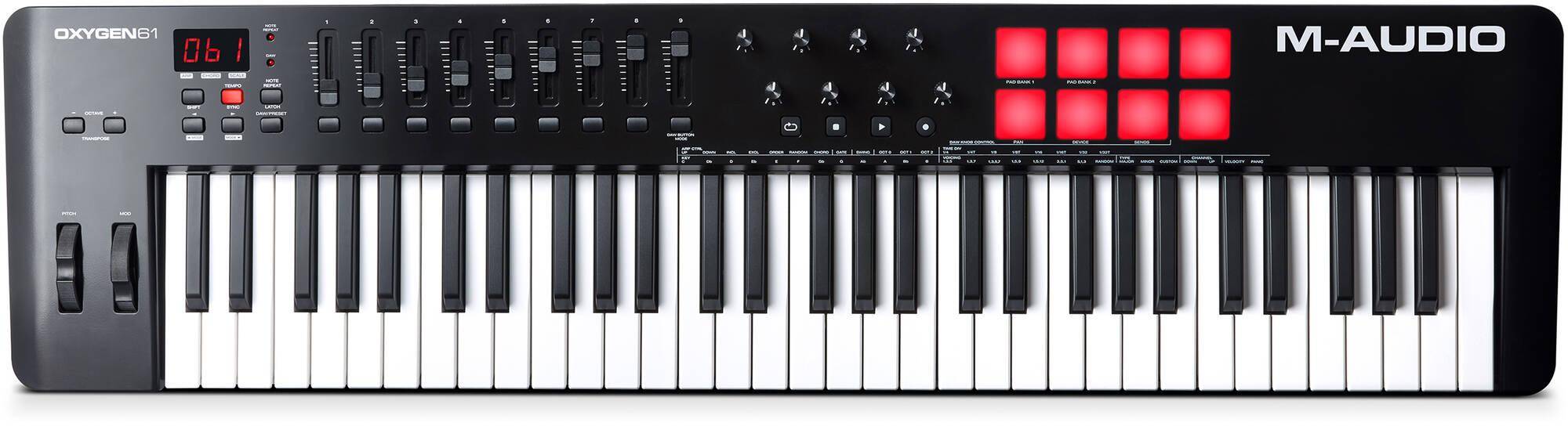 M-Audio Oxygen 61 (MKV) 61-Key USB Midi Controller zoom image