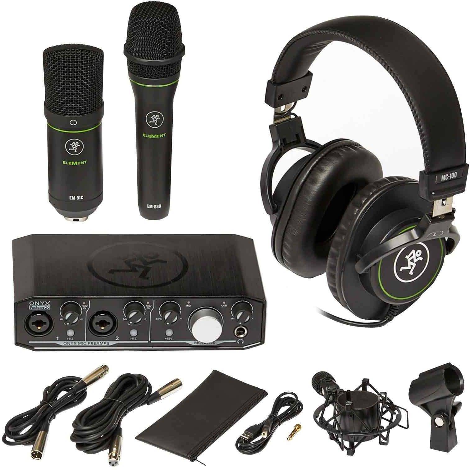 Mackie Producer Bundle With Mc-100 Headphones And Em-91c Condenser Mic zoom image