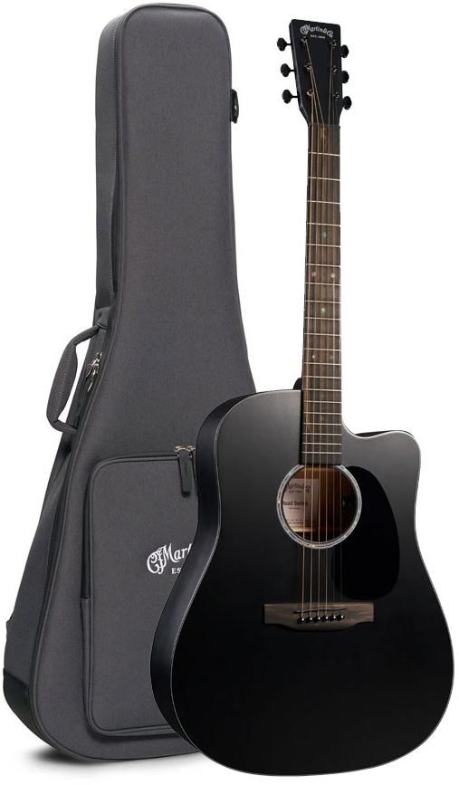 Martin DC-10E Modern Black Electro-Acoustic Guitar zoom image