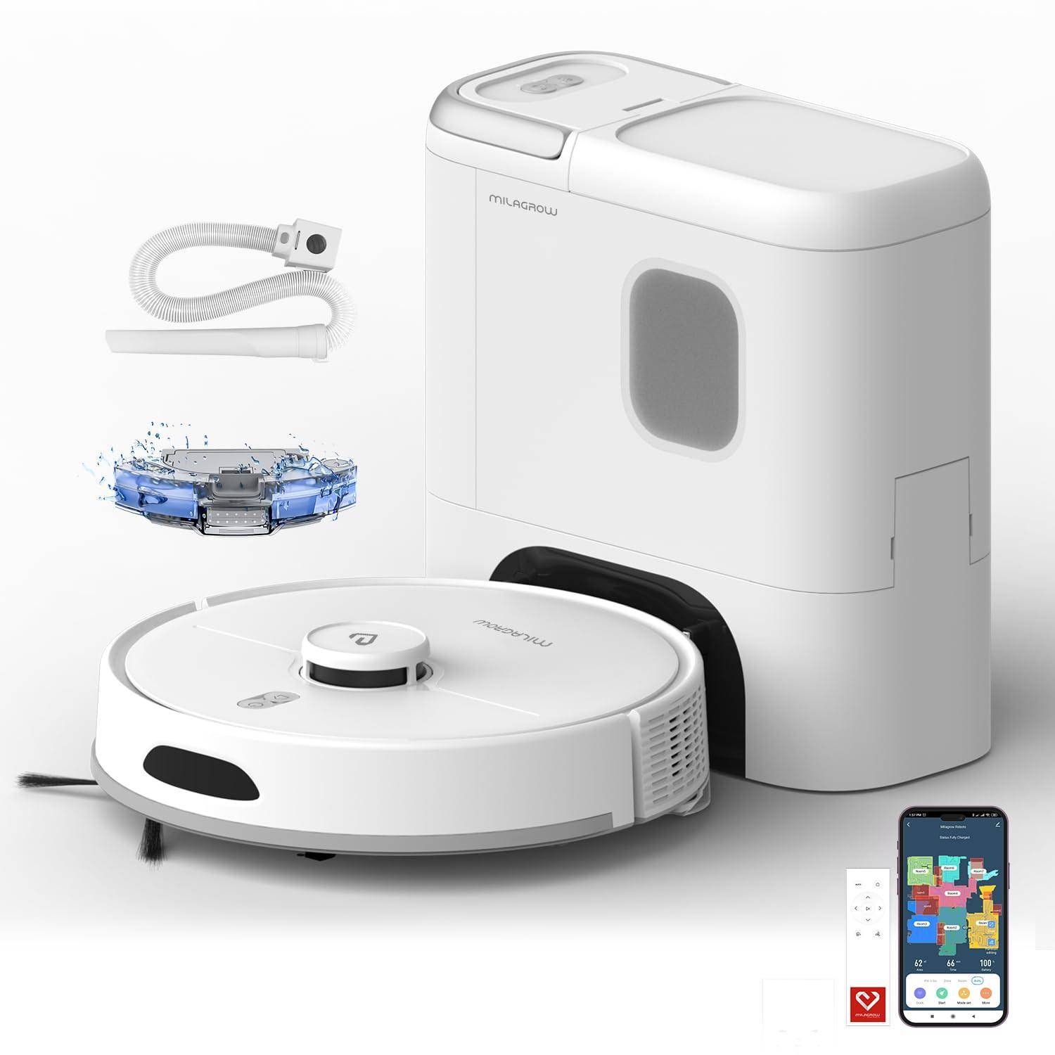 Milagrow iMap 15 AI Plus (LTW) Robotic Vacuum Cleaner zoom image