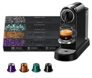 Nespresso CitiZ Coffee Machine Black with 4 Coffee Sleeves Combo Pack zoom image