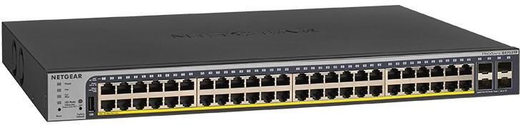 NETGEAR GS752TPv2 52-Port Gigabit Ethernet Smart Managed Pro PoE Switch - with 48 x PoE+ @ 380W zoom image