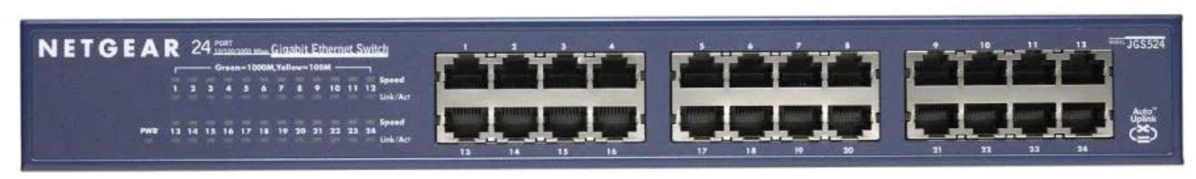 NETGEAR JGS524 24-Port Gigabit Ethernet Unmanaged Switch zoom image