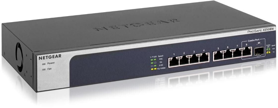 NETGEAR XS508M 8-Port 10G Multi-Gigabit Ethernet Unmanaged Switch zoom image