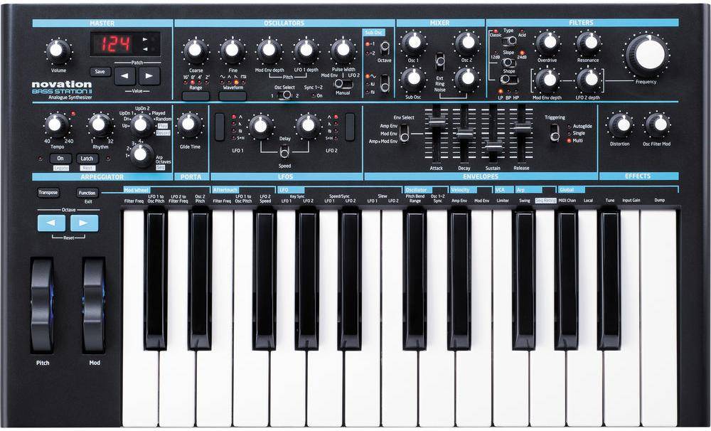 Novation Bass Station II Monophonic Analog Synthesizer zoom image