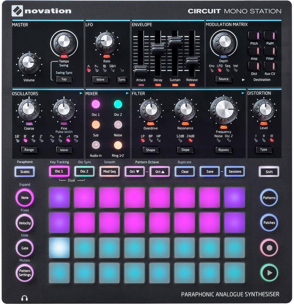 Novation Circuit Mono Station Paraphonic Analog Synthesizer and Sequencer zoom image