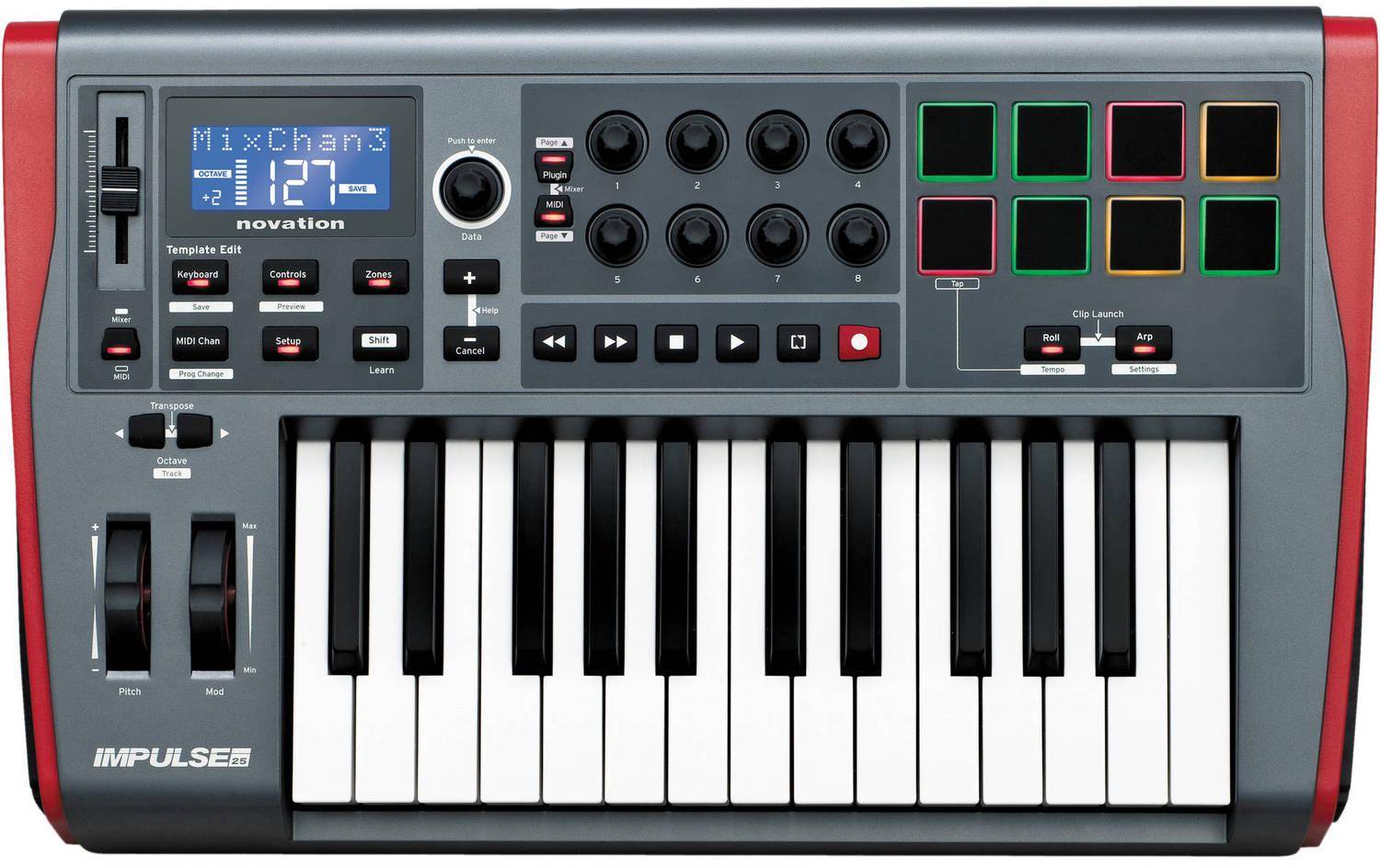 Novation Impulse 25 Midi Keyboard zoom image