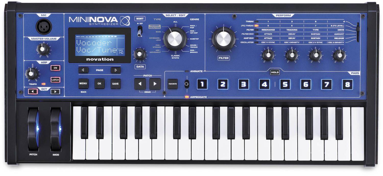 Novation MiniNova 37-Mini-Key Compact Synthesizer zoom image